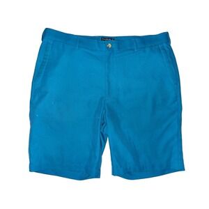 Z2 Peter Millar Men's Shorts Golf Blue Size 34 Crown